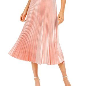 Anne Klein Pleated Midi Skirt Anise Pink- S